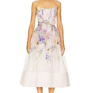 Zimmermann Pastel Floral Midi Dress